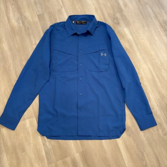 Under Armour Tide Chaser Fishing Stretch UPF 30+ Size Small - Picture 1 of 5